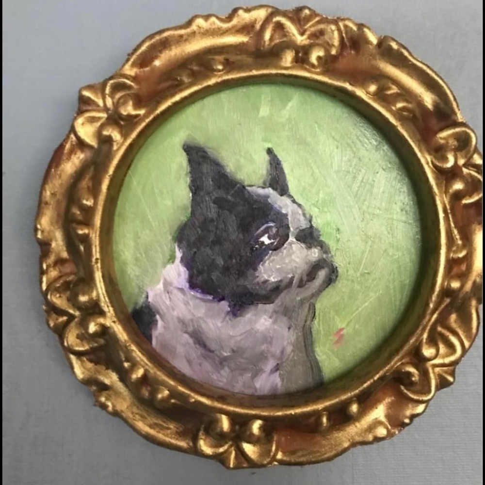 original oil painting, framed